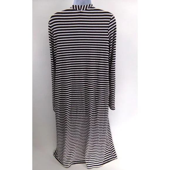 Agnes & Dora Black Pocket Forever Cardigan Double Stripe Size SM NWOT - Picture 4 of 8